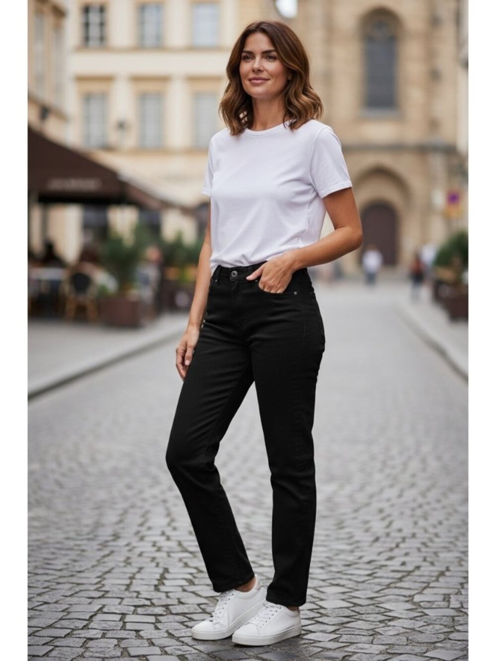 Lauren Ralph Lauren Co, Y2K Straight Leg Jeans Black Size 12 High Waist Preppy